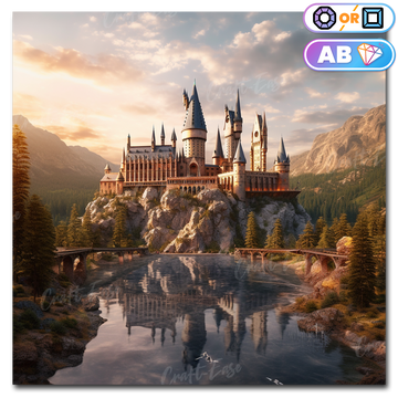 "Castle on the Hill" Diamond Painting Kit Craft-Ease™ (Multiple sizes)