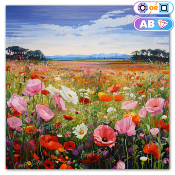 "A Bed of Flowers" Diamond Painting Kit Craft-Ease™ (Multiple sizes)