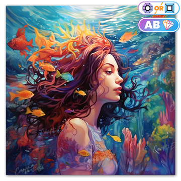 "Beauty in the Ocean" Diamond Painting Kit Craft-Ease™ (Multiple sizes)