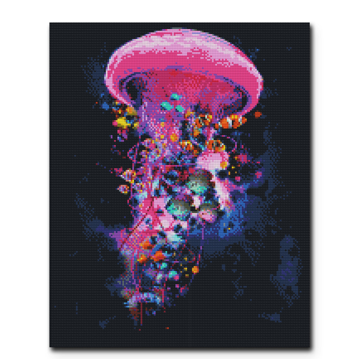 Colorful Jellyfish With Special Shape Diamonds  Animal Diamond Painti– Diamond  Paintings Store