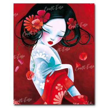 "The Red Seductress" Paint By Numbers Craft-Ease™ - Exclusive Series (50 x 40 cm) - Craft-Ease