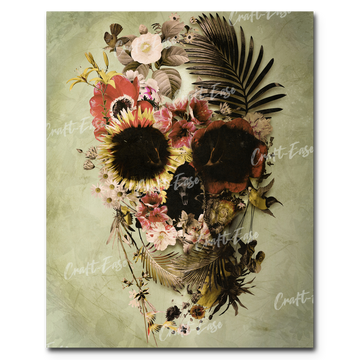 "Garden Skull" Paint By Numbers Craft-Ease™ - Exclusive Series (50 x 40 cm) - Craft-Ease