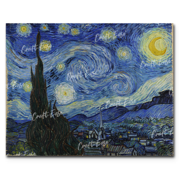 "The Starry Night" Paint By Numbers Craft-Ease™ - The Classics (40 x 50 cm) - Craft-Ease