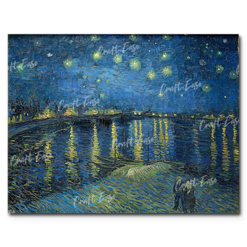 "Starry Night Over the Rhone" Paint By Numbers Craft-Ease™ - The Classics (40 x 50 cm) - Craft-Ease