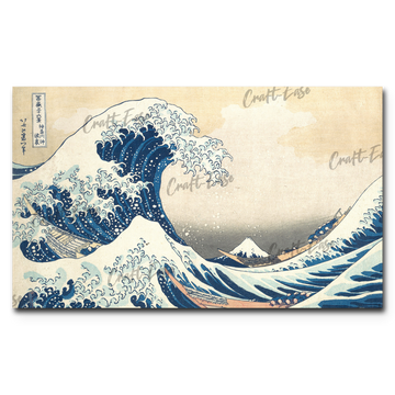 "The Great Wave off Kanagawa" Paint By Numbers Craft-Ease - The Classics (30 x 50 cm) - Craft-Ease