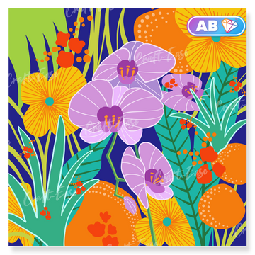 "Orchid Fantasy" Diamond Painting Kit Craft-Ease (40 x 40 cm)