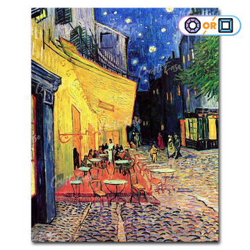 "Cafe Terrace at Night" Diamond Painting Kit Craft-Ease™ (Multiple sizes)