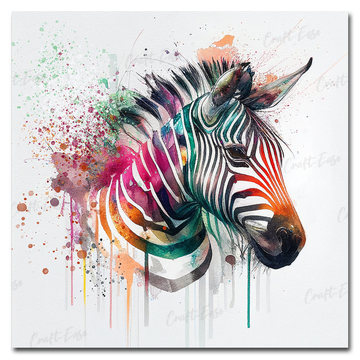 Pintura por números "Zebra" Craft-Ease™ (40 x 40 cm)