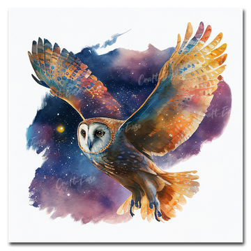 Pintura por números "Coruja voando livre" Craft-Ease™ (40 x 40 cm)