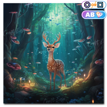 "Bambi in the Mythical Forest" Craft-Ease AI Originals