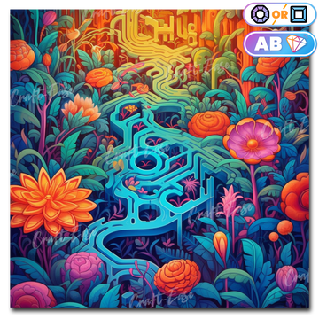 "Blooming Maze" Craft-Ease AI Originals