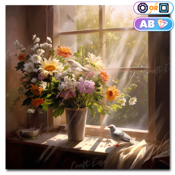 "Flower on the Windowsill" Craft-Ease AI Originals