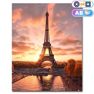 Kit de pintura de diamante "Torre Eiffel" Craft-Ease™ (vários tamanhos)