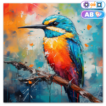 Kit de pintura de diamante "Colorful Bird" Craft-Ease™ (vários tamanhos)