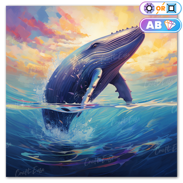 "Humpback Whale" Diamond Painting Kit Craft-Ease™ (Multiple sizes)