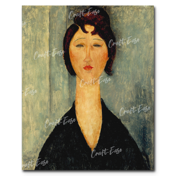 "Portrait of a Young Woman" Paint By Numbers Craft-Ease™ - The Classics (50 x 40 cm) - Craft-Ease