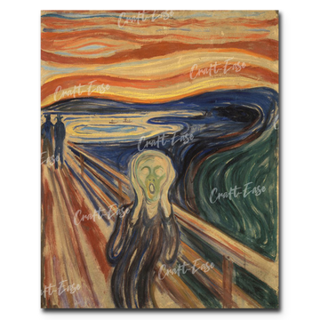 "The Scream" Paint By Numbers Craft-Ease™ - The Classics (50 x 40 cm) - Craft-Ease