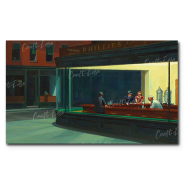 "Nighthawks" Paint By Numbers Craft-Ease™ - The Classics (30 x 50 cm) - Craft-Ease