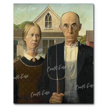 "American Gothic" Paint By Numbers Craft-Ease™ - The Classics (50 x 40 cm) - Craft-Ease