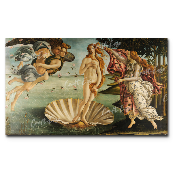 Lady Venus Paint by Numbers - The Birth of Venus - Sandro