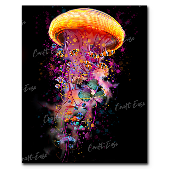 An image showing Jellyfish Ride Summer Flat Twenty-Eighteen By David Loblaw