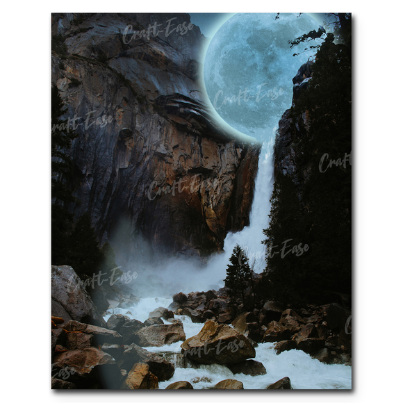 An image showing Moonlight Falls By David Loblaw
