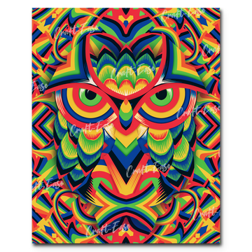 "Owl" Paint By Numbers Craft-Ease™ - Exclusive Series (50 x 40 cm) - Craft-Ease