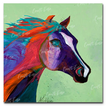 "Horse" Paint By Numbers Craft-Ease™ - Exclusive Series (40 x 40 cm)
