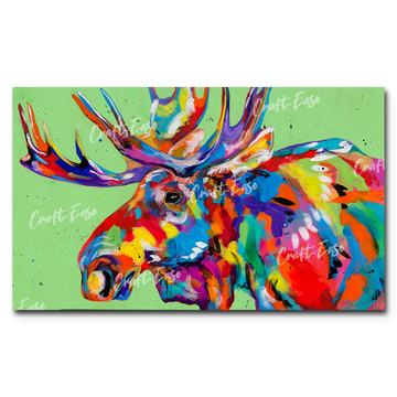 "Rocky Mountain Moose" Paint By Numbers Craft-Ease™ - Exclusive Series (30 x 50 cm)
