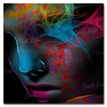 Pintura por números "Synthwave Girl" Craft-Ease™ (40 x 40 cm)