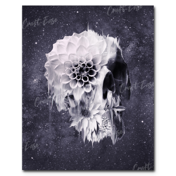Pintura por números "Decay Skull Dark" Craft-Ease™ (50 x 40 cm)