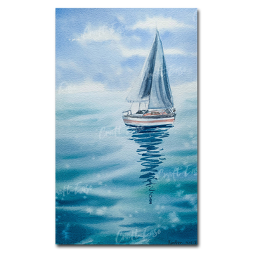 "Sailboat" Paint By Numbers Craft-Ease™ (50 x 30 cm)