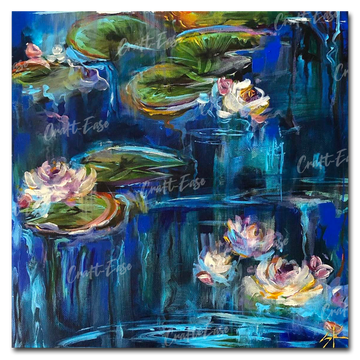 "Water Lilies" Paint By Numbers Craft-Ease™ (40 x 40 cm)