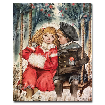 Peinture par numéros "Un souvenir de Noël" Craft-Ease™ (50 x 40 cm)
