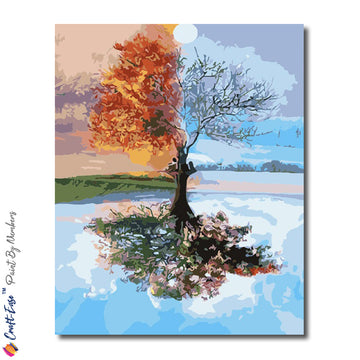 "Four Seasons" - Craft-Ease™ Paint by Numbers (50 x 40 cm)