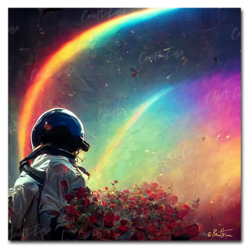 Pintura por números "Galáxia do arco-íris" Craft-Ease™ (40 x 40 cm)