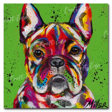 "French Bulldog" Craft-Ease™ Paint By Numbers - Exclusive Series (40 x 40 cm)