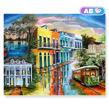 "Bayou to the Big Easy" Diamond Painting Kit Craft-Ease™ - Exclusive Series (40 x 50 cm)