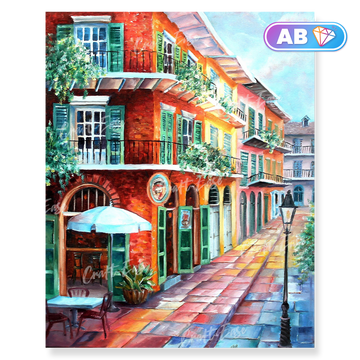 Kit de pintura diamante "Pirate's Alley Cafe" Craft-Ease (50 x 40 cm)