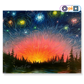 Kit de pintura de diamante "Night of Stars" Craft-Ease™ (vários tamanhos)