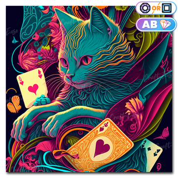 "Cheshire Cat" Diamond Painting Kit Craft-Ease™ (Multiple sizes)