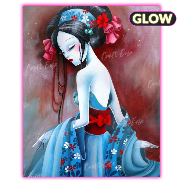 Girl of Light Diamond Painting  Paint with Diamonds Lady Canvas