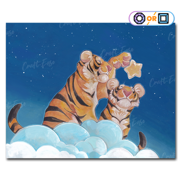 "Tiger Cups" Diamond Painting Kit Craft-Ease™ (Multiple sizes)